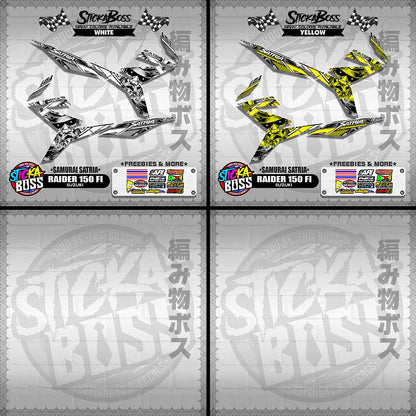 RAIDER 150 FI DECALS ( SAMURAI SATRIA )【WITH FREEBIES】