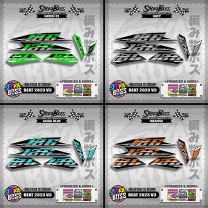 BEAT 2023 V3 DECALS ( MALAYSIAN 1ST DESIGN )【WITH FREEBIES】