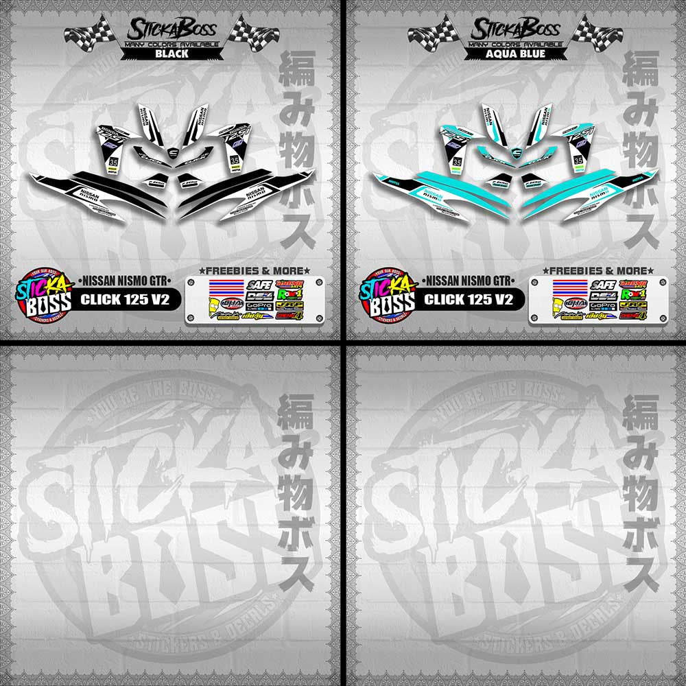 CLICK 125 V2 DECALS ( NISSAN NISMO GTR )【WITH FREEBIES】