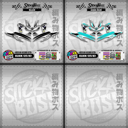 CLICK 125 V2 DECALS ( NISSAN NISMO GTR )【WITH FREEBIES】