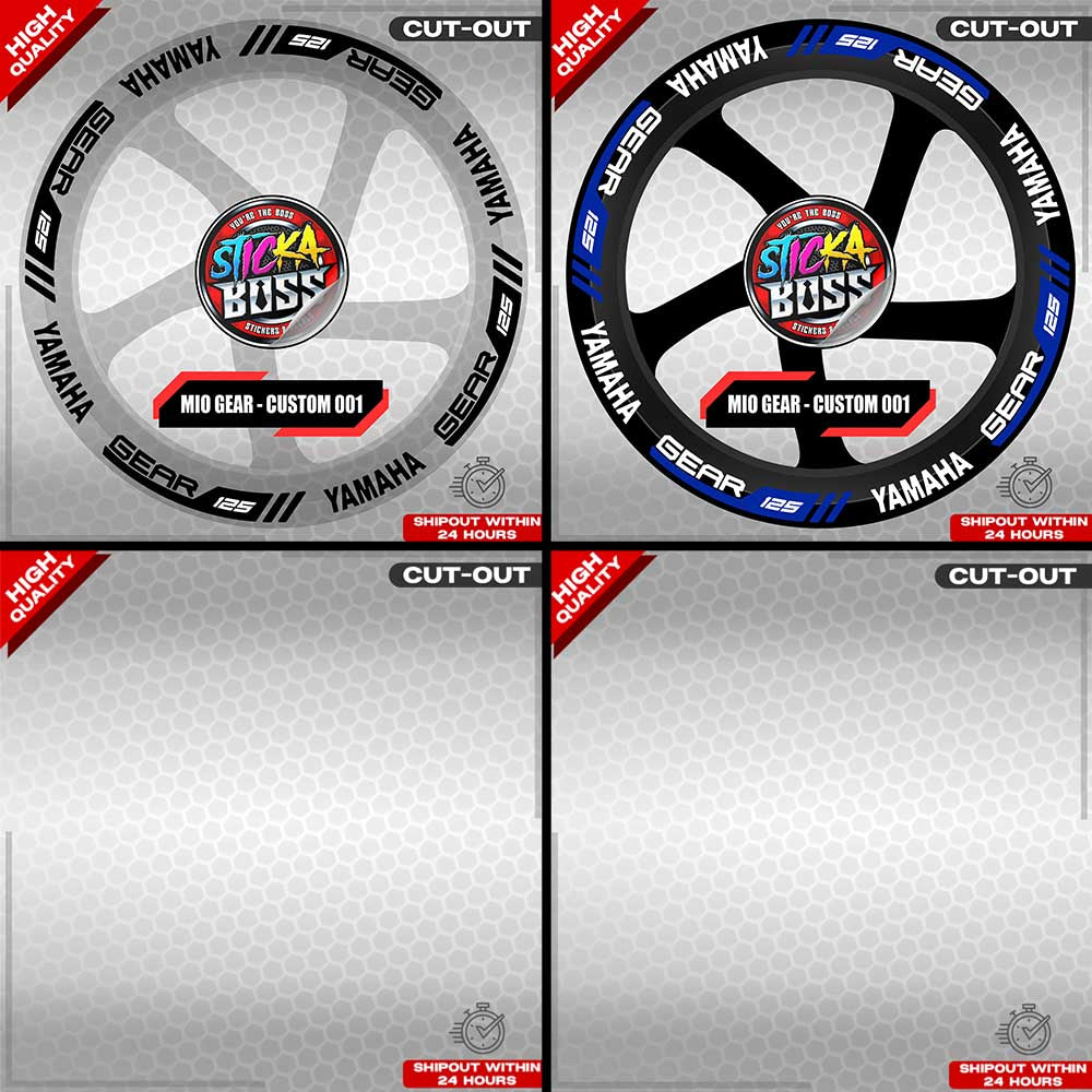 MIO GEAR MAG STICKER SET ( 2 MAGS ) - CUSTOM 001 | VINYL WATERPROOF CUT-OUT DECALS