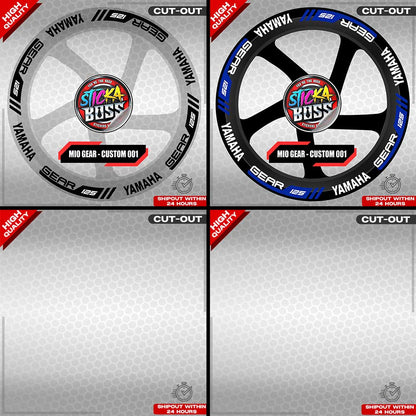 MIO GEAR MAG STICKER SET ( 2 MAGS ) - CUSTOM 001 | VINYL WATERPROOF CUT-OUT DECALS