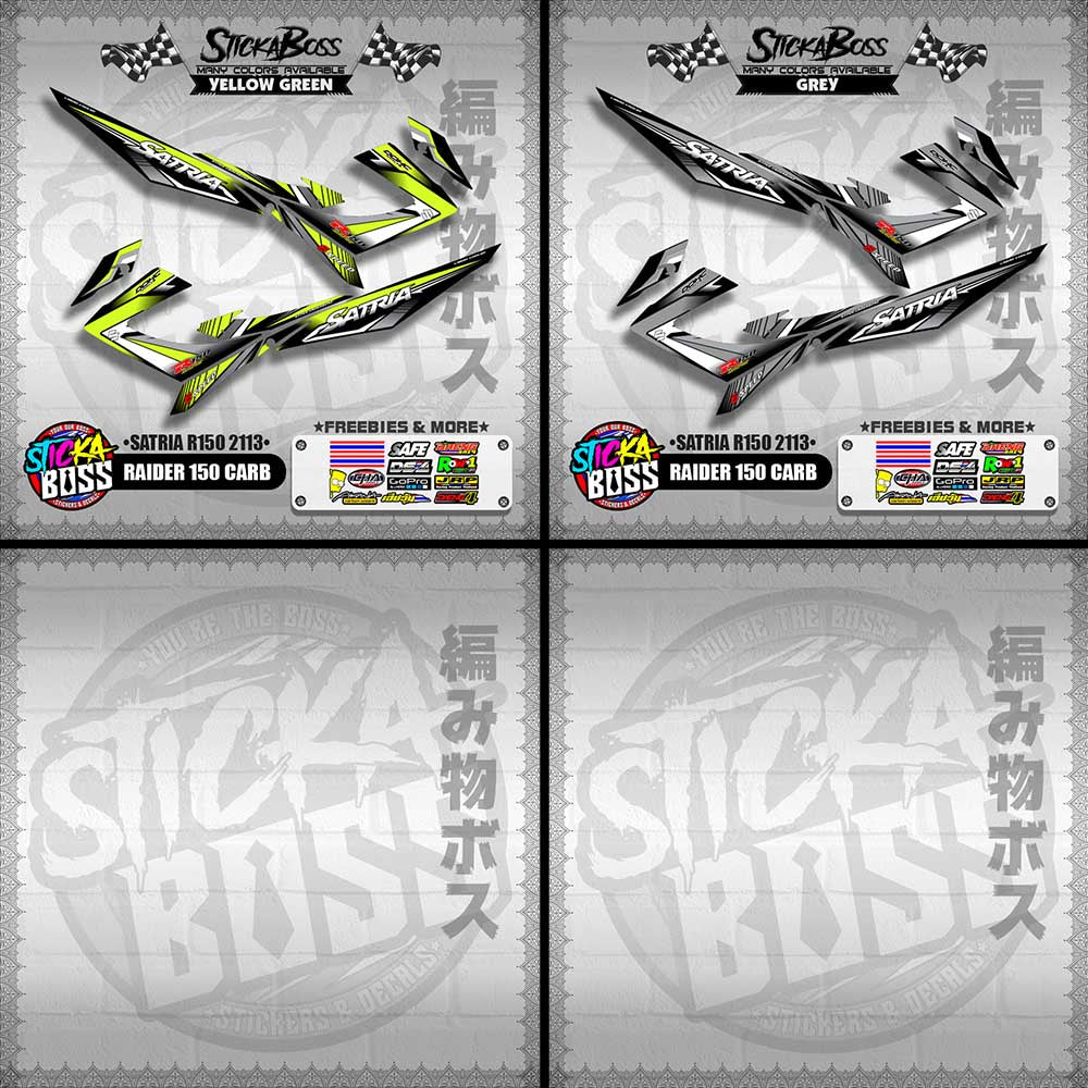 RAIDER 150 CARB DECALS ( SATRIA R150 2113 ) [ PREMIUM GLOSSY LAMINATED ]【WITH FREEBIES】