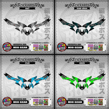 MIO GEAR STICKER DECALS ( HAYABUSA JDM )【WITH FREEBIES】