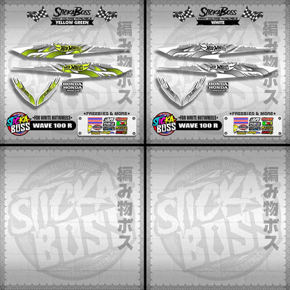 WAVE 100 R 2018 DECALS ( FOR WHITE HOTWHEELS )【WITH FREEBIES】
