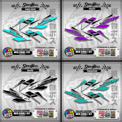 MIO SOUL I 125 GT DECALS ( SOLARIZ CUSTOM )【WITH FREEBIES】