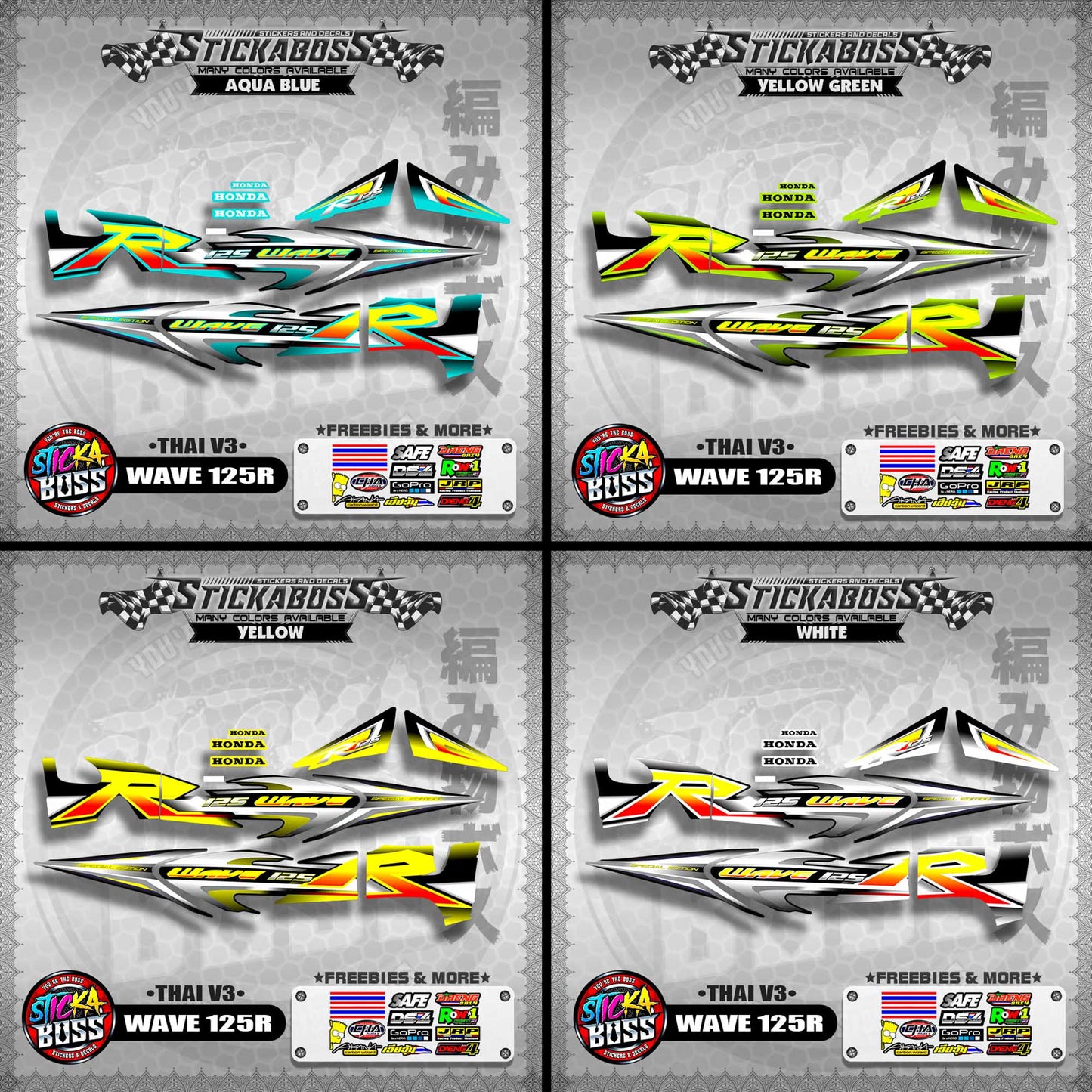 HONDA WAVE 125 R ( THAI V3 ) 【WITH FREEBIES】