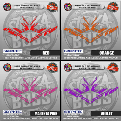 RAIDER 150 FI CUT OUT DECALS ( SATRIA F150 2022 ) | VINYL WATERPROOF CUT-OUT STICKER DECALS