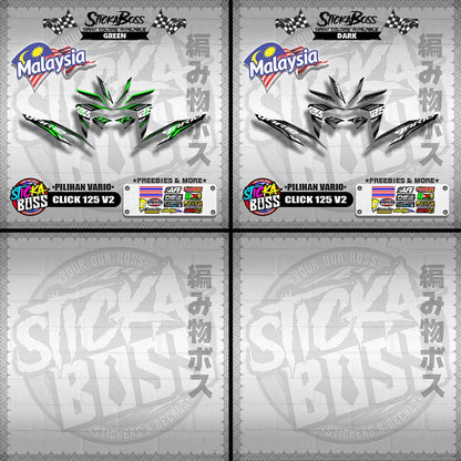 CLICK 125 V2 MALAYSIAN DECALS ( PILIHAN VARIO )