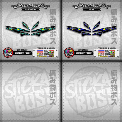 MIO SPORTY  SMILE INDO STICKER DECALS ( A9 VARIASI )【WITH FREEBIES】
