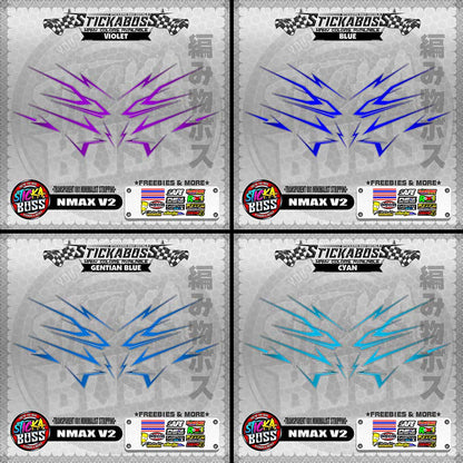 【PREMIUM UV PRINT】TRANSPARENT NMAX V2 STICKER DECALS ( 001 MINIMALIST STRIPPING )【WITH FREEBIES】