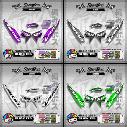 CLICK 125 V2 DECALS ( VARIO 2021 )【WITH FREEBIES】