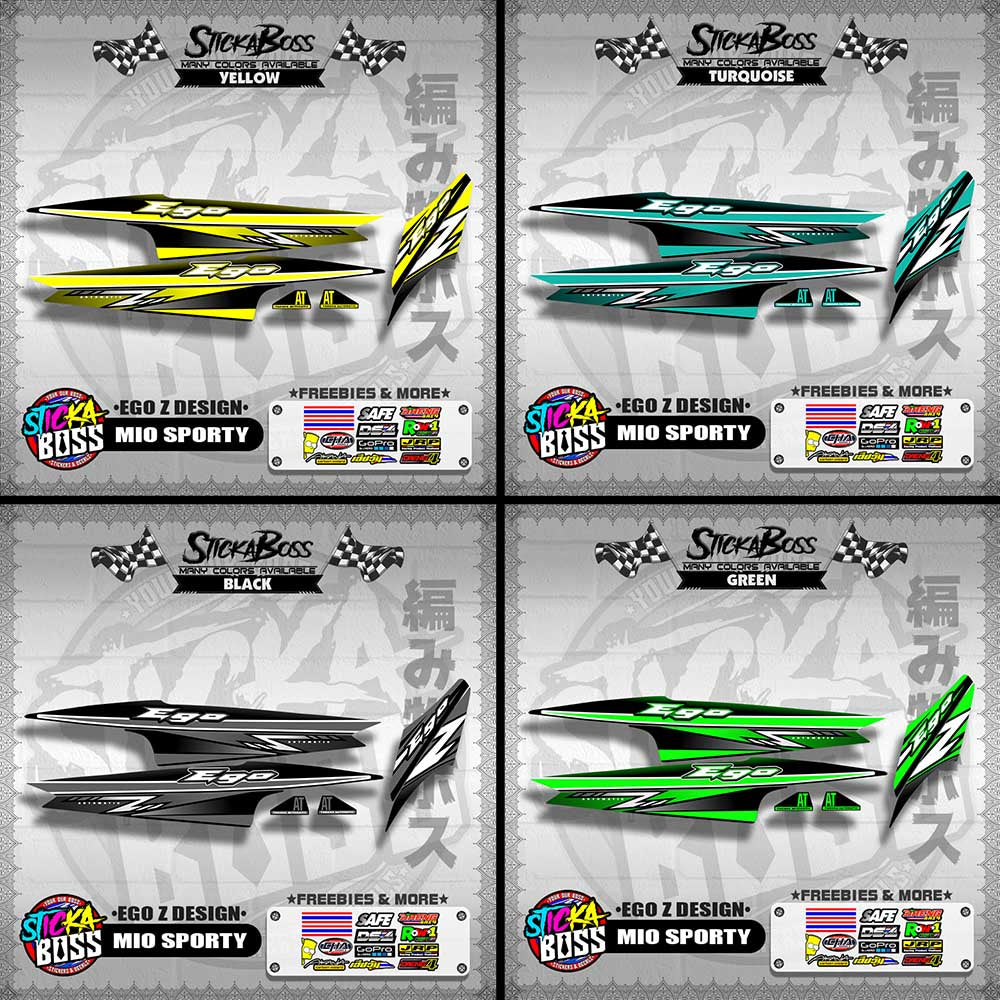 MIO SPORTY DECALS ( EGO Z DESIGN )【WITH FREEBIES】