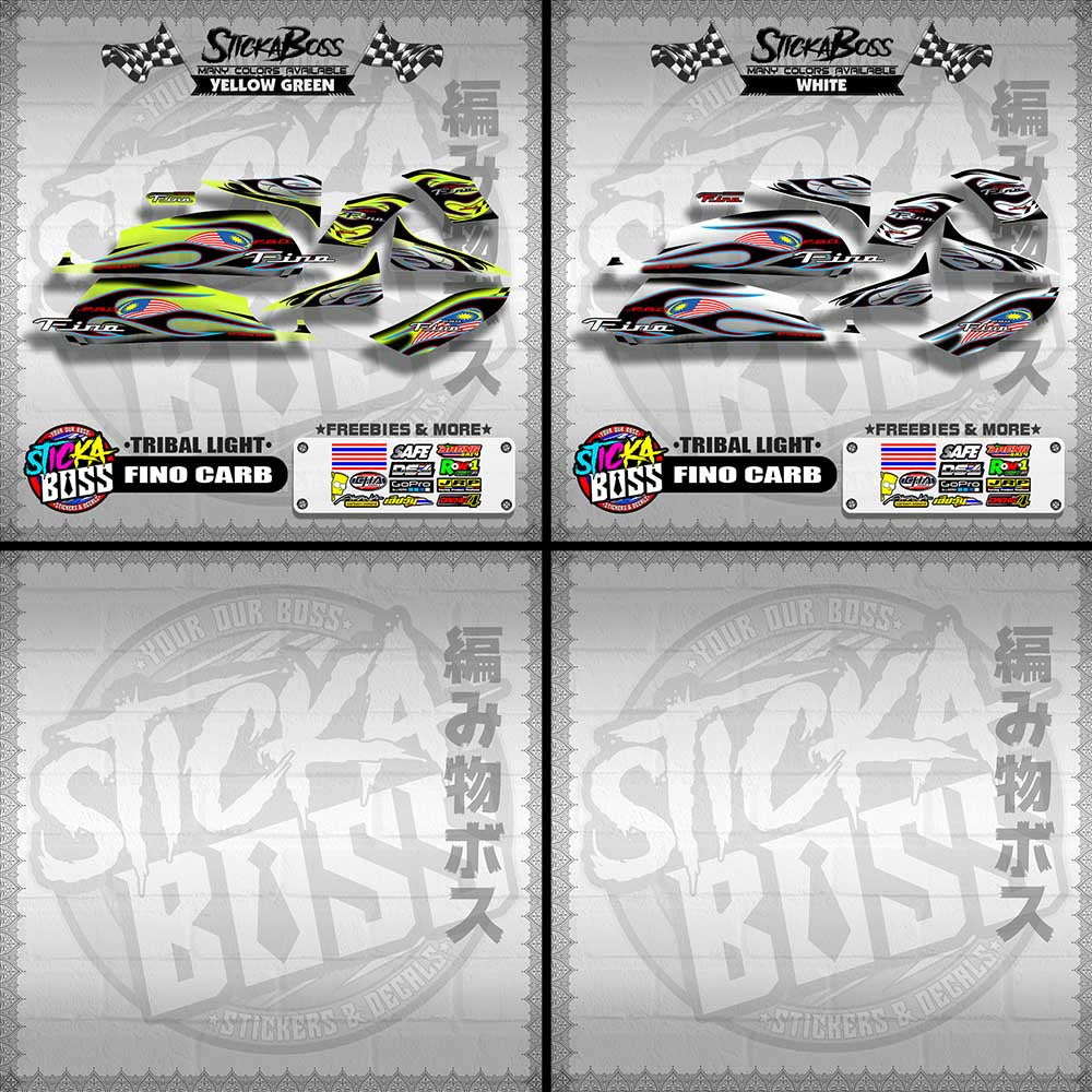 FINO CARB DECALS ( TRIBAL LIGHT )【WITH FREEBIES】