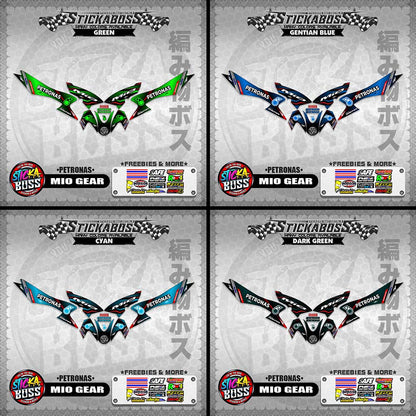 MIO GEAR STICKER DECALS ( PETRONAS )【WITH FREEBIES】