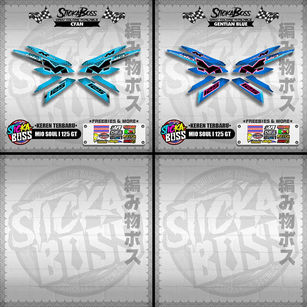 MIO SOUL I 125 GT DECALS ( KEREN TERBARU )【WITH FREEBIES】