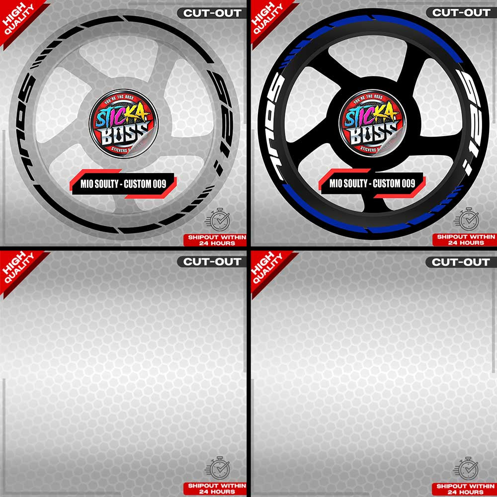 MIO SOULTY I MAG STICKER SET ( 2 MAGS ) - CUSTOM 009 | VINYL WATERPROOF CUT-OUT DECALS