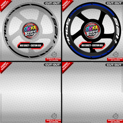 MIO SOULTY I MAG STICKER SET ( 2 MAGS ) - CUSTOM 009 | VINYL WATERPROOF CUT-OUT DECALS