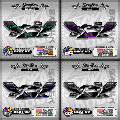 BEAT V2 DECALS ( ZBS CARBU )【WITH FREEBIES】