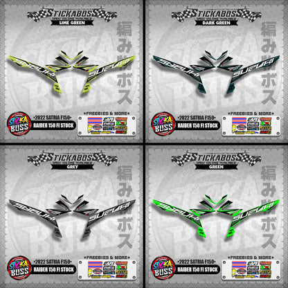 SUZUKI RAIDER 150 FI STOCK DECALS ( 2022 SATRIA F150 )【WITH FREEBIES】