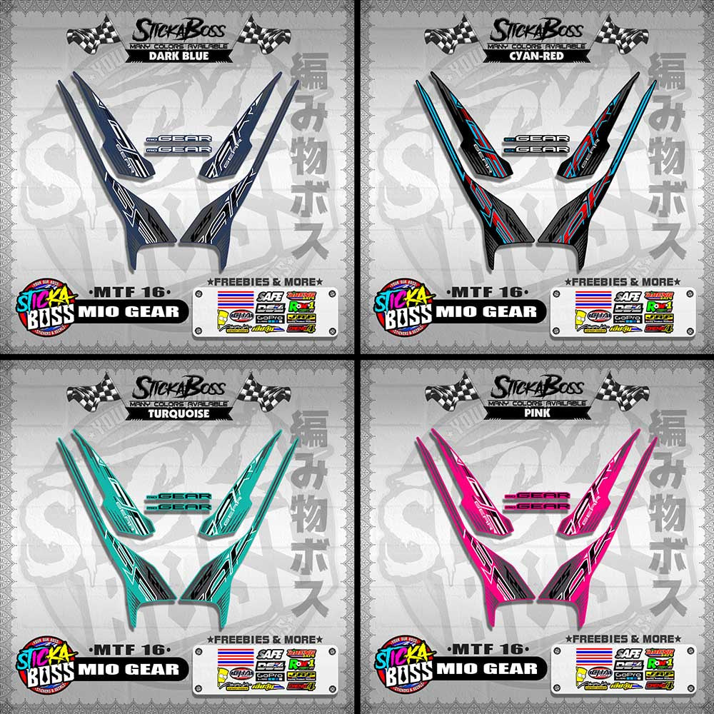 MIO GEAR DECALS ( MTF 16 )【WITH FREEBIES】