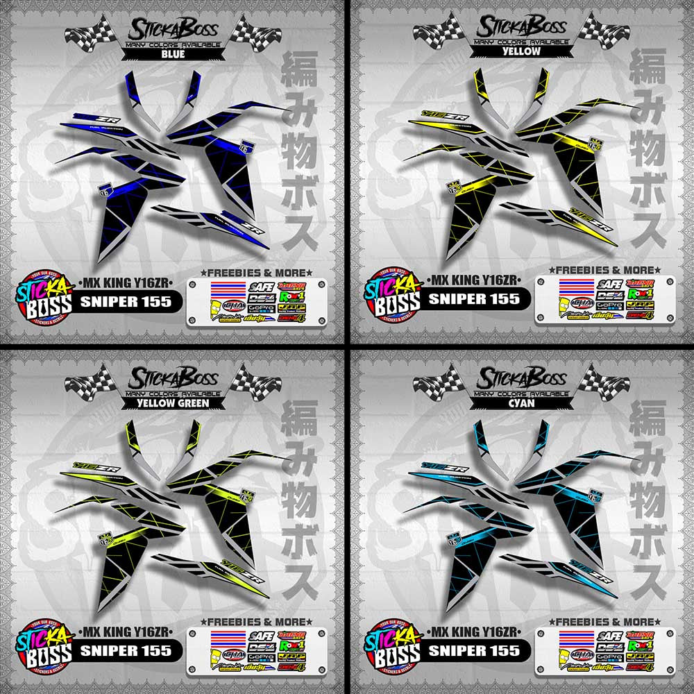 SNIPER 155 DECALS ( MX KING Y16ZR )【WITH FREEBIES】