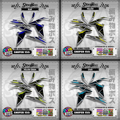 SNIPER 155 DECALS ( MX KING Y16ZR )【WITH FREEBIES】
