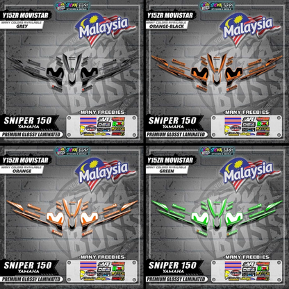 Sniper 150 Malaysian Decals ( Y15ZR MOVISTAR )【WITH FREEBIES】Malaysia Concept