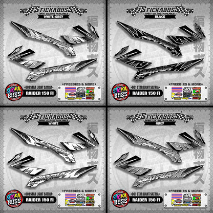 RAIDER 150 FI STICKER DECALS ( 001 START LIGHT SATRIA )【WITH FREEBIES】