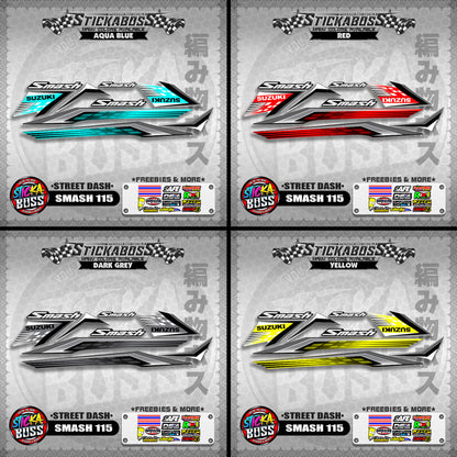 SMASH 115 STICKER DECALS ( STREET DASH )【WITH FREEBIES】