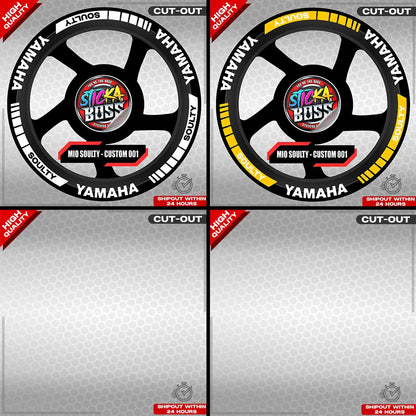 MIO SOULTY MAG STICKER SET ( 2 MAGS ) - CUSTOM 001 | VINYL WATERPROOF CUT-OUT DECALS
