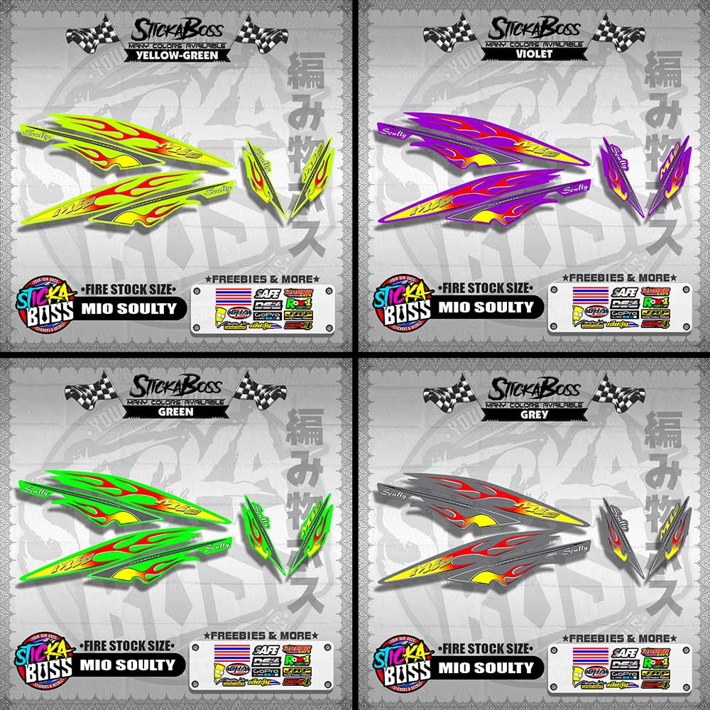 MIO SOULTY DECALS ( FIRE STOCK SIZE )【WITH FREEBIES】