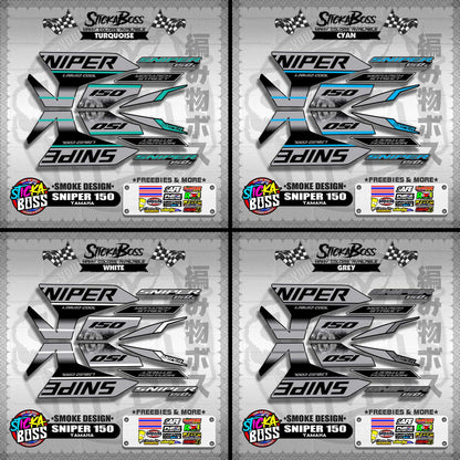 SNIPER 150 DECALS ( SMOKE DESIGN )【WITH FREEBIES】