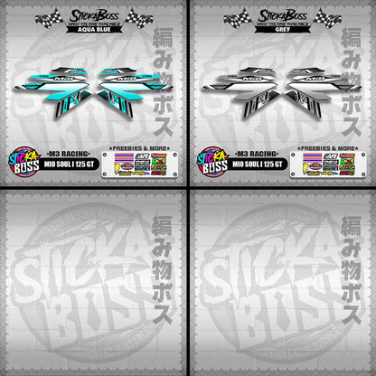 MIO SOUL I 125 GT DECALS ( M3 RACING )【WITH FREEBIES】