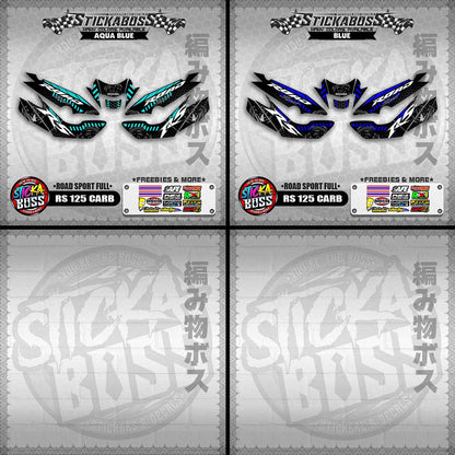 RS 125 CARB STICKER FULL DECALS ( ROAD SPORT FULL )【WITH FREEBIES】