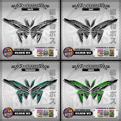 CLICK V2 INDO STICKER DECALS ( 2025 VARIO 0008 )【WITH FREEBIES】
