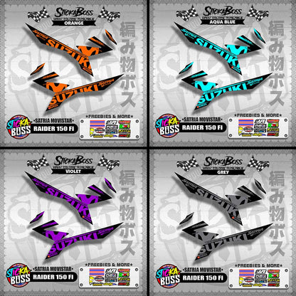 RAIDER 150 Fi DECALS ( SATRIA MOVISTAR )【WITH FREEBIES】