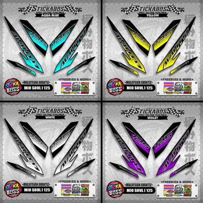 MIO SOUL I 125 STICKER DECALS ( MALAYSIAN AVANTIZ )【WITH FREEBIES】