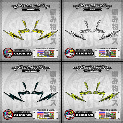 CLICK V3 INDO STICKER DECALS ( 2025 SHARP EDGES 002 )【WITH FREEBIES】