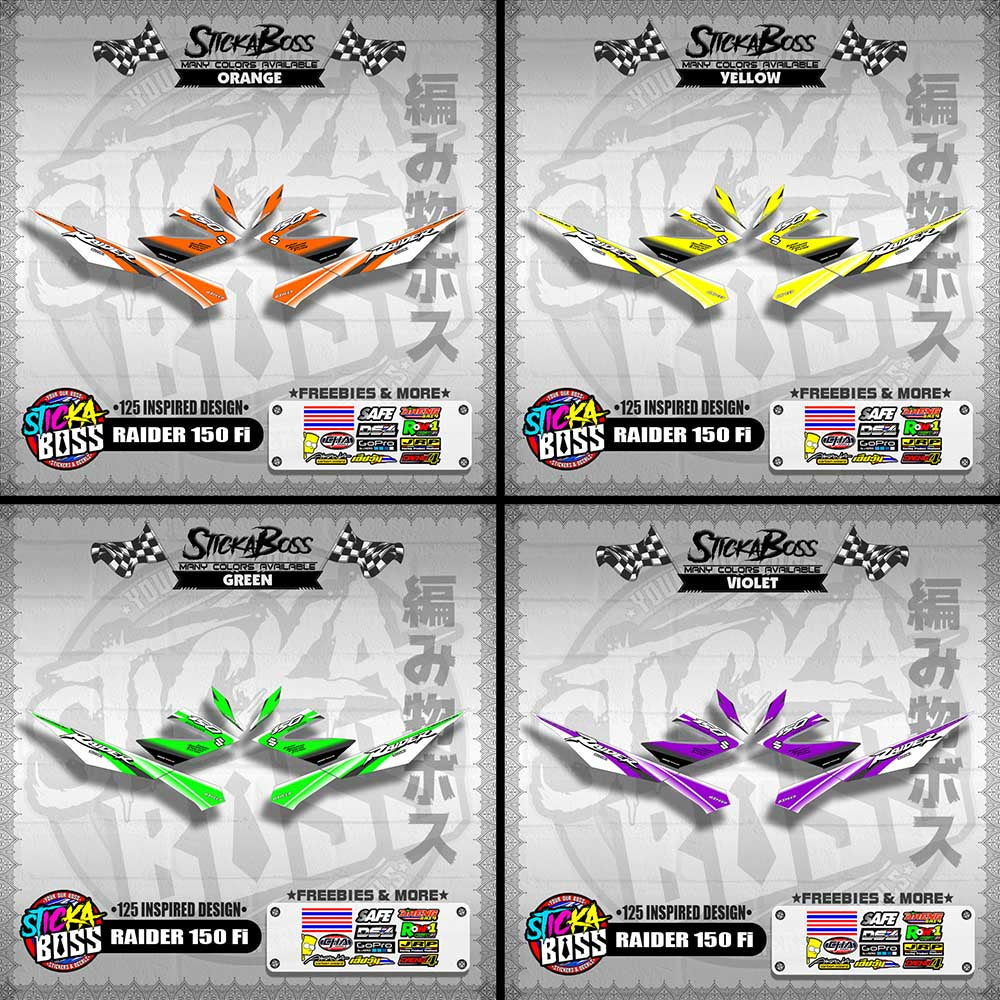 RAIDER 150 Fi DECALS ( 125 INSPIRED DESIGN )【WITH FREEBIES】