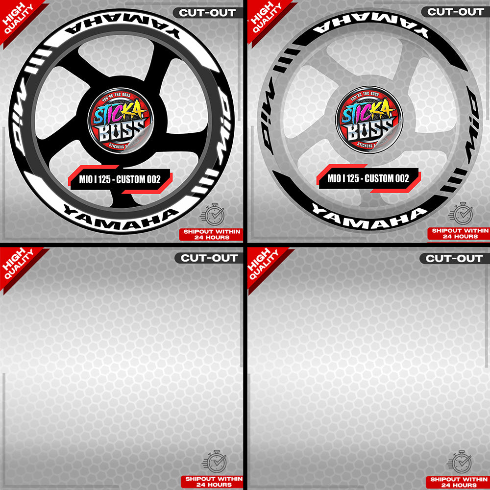 MIO I 125 MAG STICKER SET  ( 2 MAGS ) - CUSTOM 002 | VINYL WATERPROOF CUT-OUT DECALS