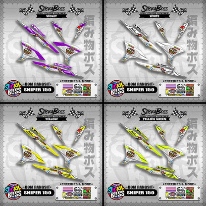 SNIPER 150 INDO DECALS ( BOM RANGSIT )【WITH FREEBIES】