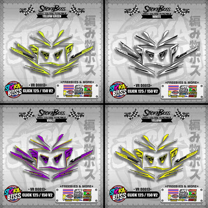 CLICK 125 / 150 V2 DECALS ( VR D0013 )【WITH FREEBIES】