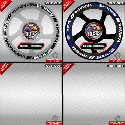 MIO SOUL I MAG STICKER SET ( 2 MAGS ) - CUSTOM 004 | VINYL WATERPROOF CUT-OUT DECALS