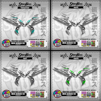 MIO AEROX V2 DECALS ( PROSTREET EXTREME ) 【WITH FREEBIES】