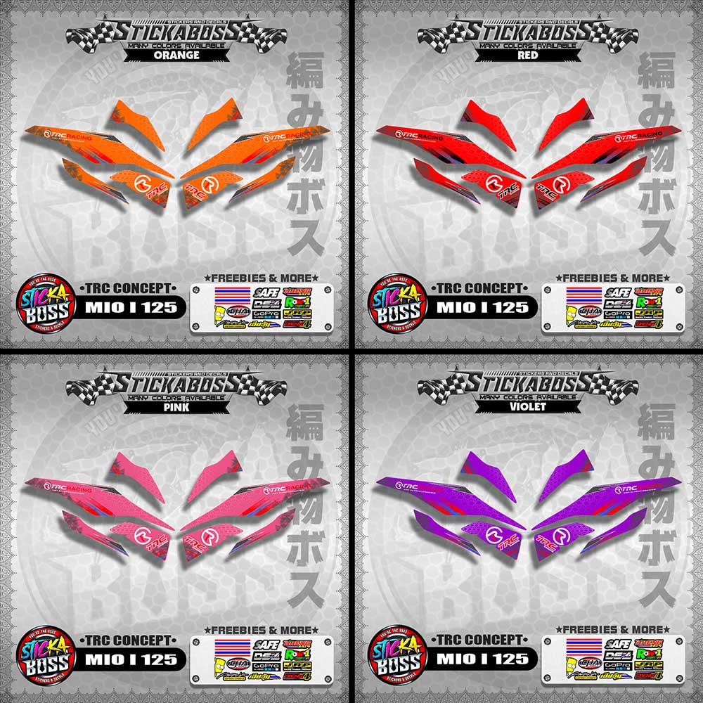 MIO I 125 STICKER DECALS ( TRC CONCEPT )【WITH FREEBIES】