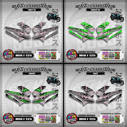 MIO I 125 STICKER DECALS ( SAKURA INSPIRED )【WITH FREEBIES】