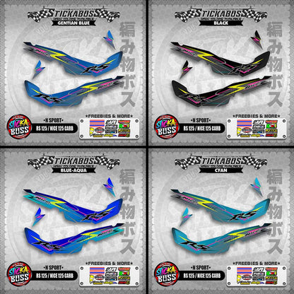 RS 125 NICE / 125 CARB STICKER DECALS ( N SPORT )【WITH FREEBIES】