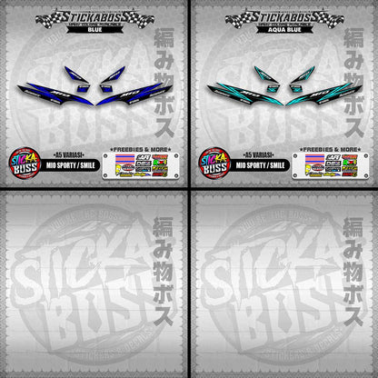 MIO SPORTY / SMILE INDO STICKER DECALS ( A5 VARIASI )【WITH FREEBIES】