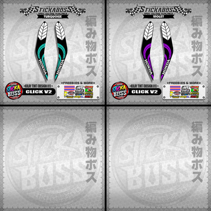 CLICK 125i / 150i V2 KILAY TINT ( DESIGN 01 )【WITH FREEBIES】